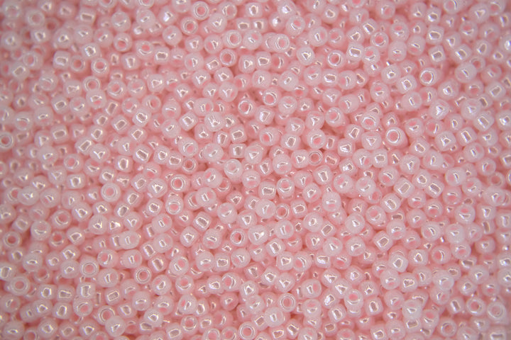 10g TOHO 11/0 Round Japanese Seed Beads 2mm 145L Ceylon Soft Pink Beadacious