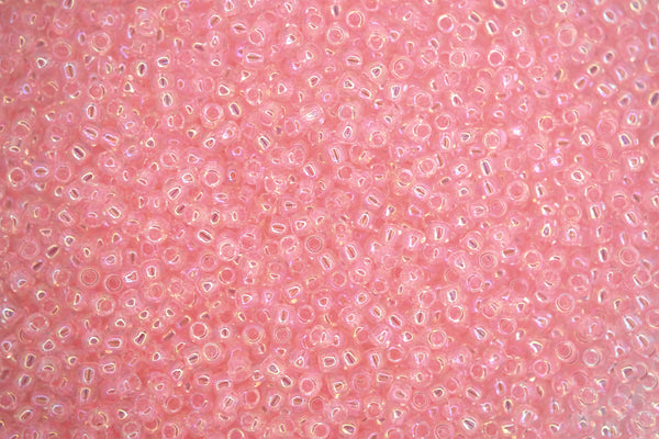 10g TOHO 11/0 Round Japanese Seed Beads 2mm 171 Dyed Ballerina Pink Rainbow Beadacious