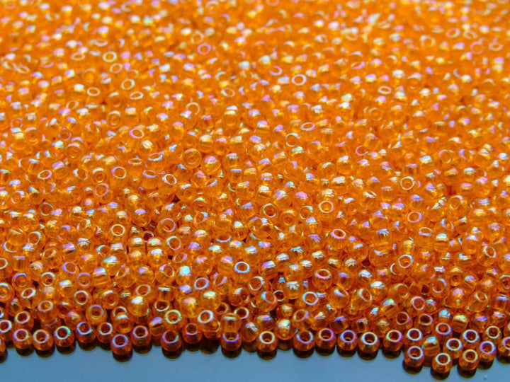 10g TOHO 11/0 Round Japanese Seed Beads 2mm 174 Transparent Rainbow Light Hyacinth Beadacious