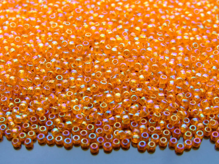 10g TOHO 11/0 Round Japanese Seed Beads 2mm 174B Transparent Rainbow Hyacinth Beadacious