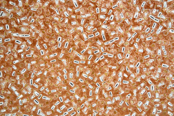 10g TOHO 11/0 Round Japanese Seed Beads 2mm 31 Silver Lined Rosaline Beadacious