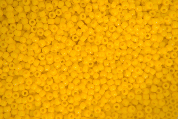 10g TOHO 11/0 Round Japanese Seed Beads 2mm 42B Opaque Sunshine Beadacious