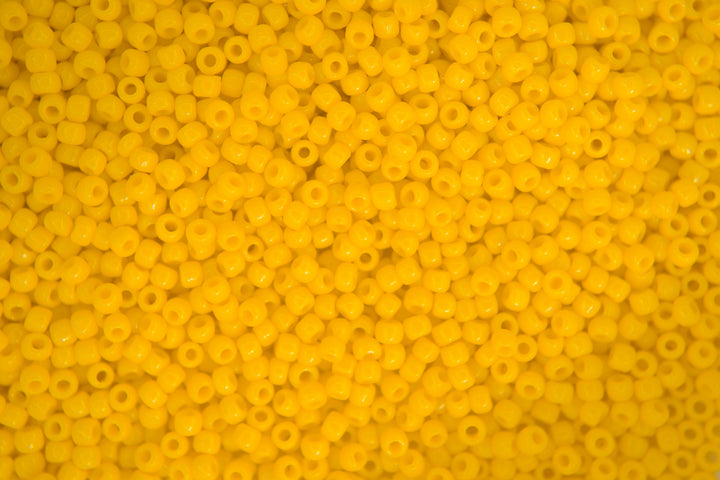 10g TOHO 11/0 Round Japanese Seed Beads 2mm 42B Opaque Sunshine Beadacious