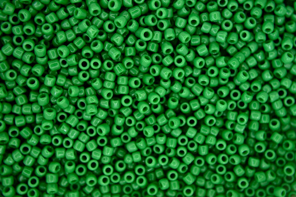 10g TOHO 11/0 Round Japanese Seed Beads 2mm 47D Opaque Shamrock Beadacious