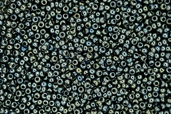 10g TOHO 11/0 Round Japanese Seed Beads 2mm 512 Galvanized Green Silver Beadacious