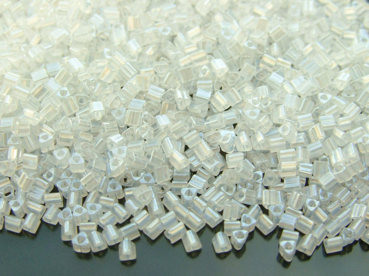 10g TOHO 11/0 Triangle Japanese Seed Beads 2mm 141 Ceylon Snowflake Beadacious