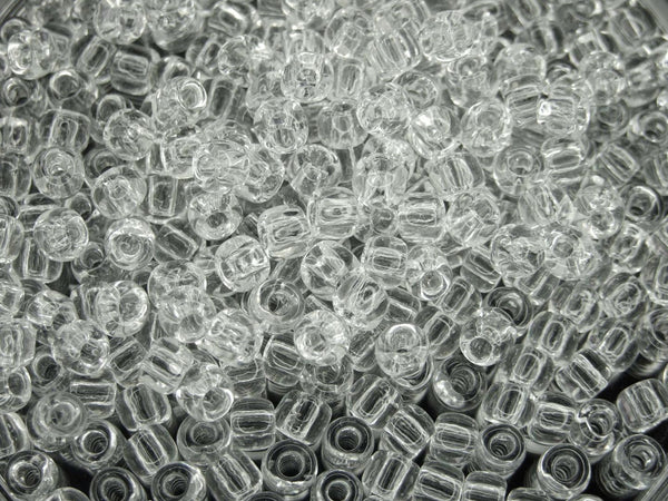 10g TOHO 3/0 Round Japanese Seed Beads 5.5mm 1 Transparent Crystal Beadacious