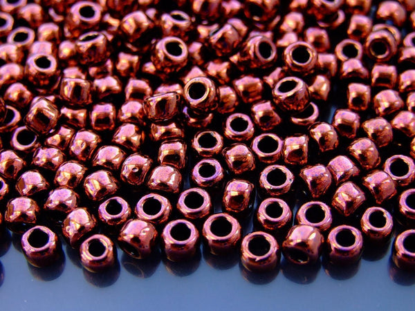 10g TOHO 3/0 Round Japanese Seed Beads 5.5mm 222 Dark Bronze Beadacious