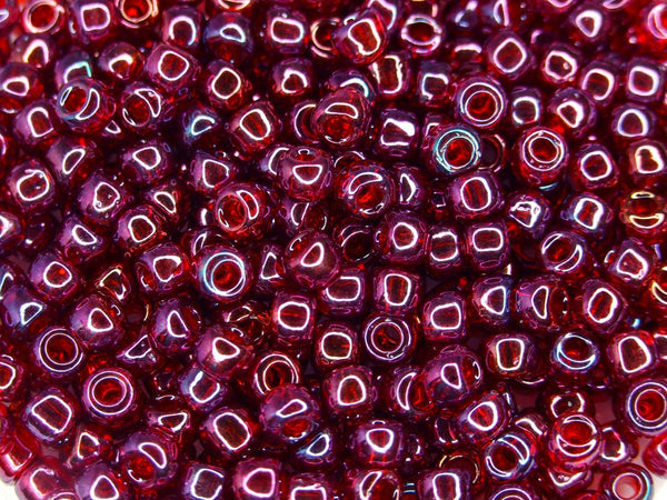 10g TOHO 3/0 Round Japanese Seed Beads 5.5mm 332 Gold Lustered Raspberry Beadacious