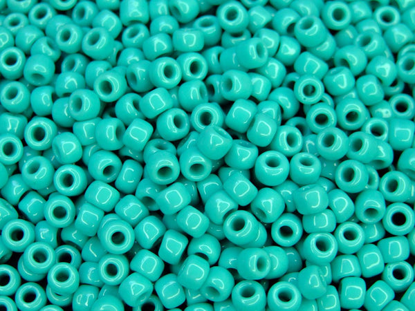 10g TOHO 3/0 Round Japanese Seed Beads 5.5mm 55 Opaque Turquoise Beadacious