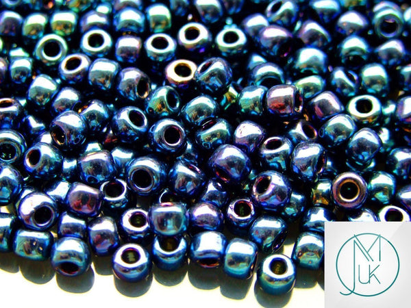 10g TOHO 3/0 Round Japanese Seed Beads 5.5mm 88 Metallic Cosmos Beadacious