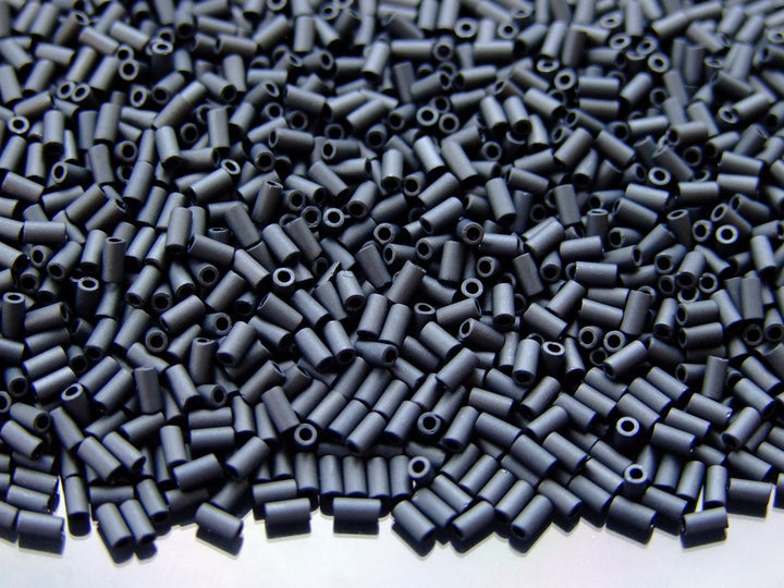 10g TOHO 3mm Bugle Japanese Seed Beads 611 Matte Color Opaque Grey Beadacious