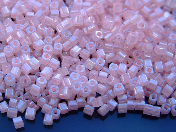 10g TOHO 3mm Cube Japanese Seed Beads 145 Ceylon Innocent Pink Beadacious