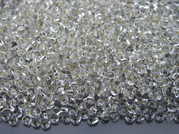 10g TOHO 3mm Magatama Japanese Seed Beads 21 Silver Lined Crystal Beadacious