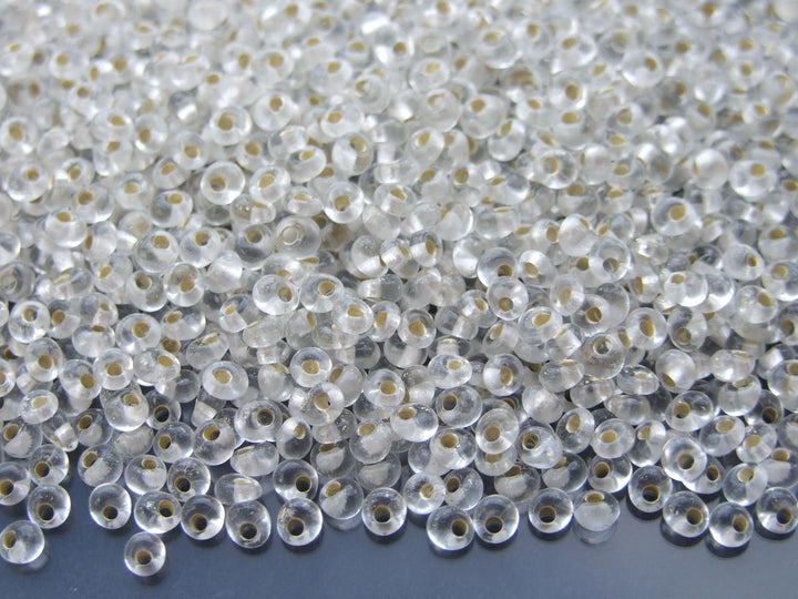 10g TOHO 3mm Magatama Japanese Seed Beads 21F Silver Lined Frosted Crystal Beadacious