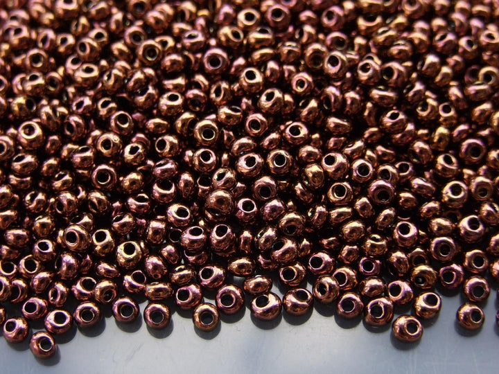 10g TOHO 3mm Magatama Japanese Seed Beads 224 Olympic Bronze Beadacious