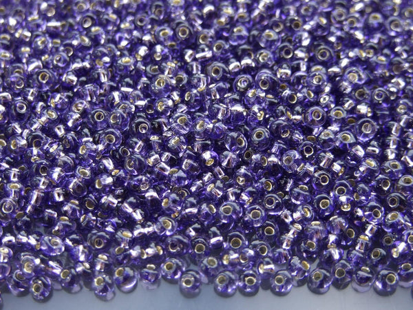 10g TOHO 3mm Magatama Japanese Seed Beads 39 Silver Lined Tanzanite Beadacious