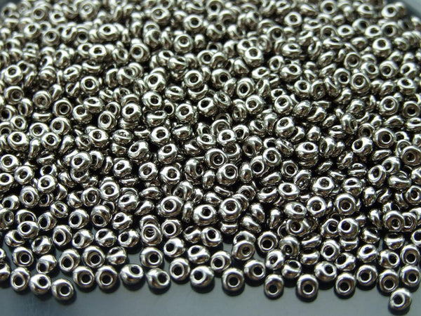 10g TOHO 3mm Magatama Japanese Seed Beads 711 Nickel Beadacious