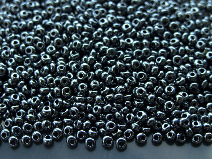 10g TOHO 3mm Magatama Japanese Seed Beads 81 Metallic Hematite Beadacious