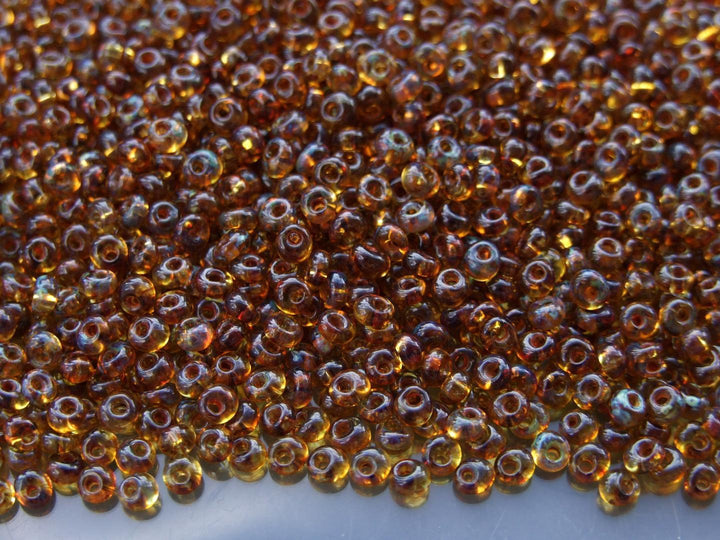 10g TOHO 3mm Magatama Japanese Seed Beads Y301 Hybrid Natural Picasso Beadacious