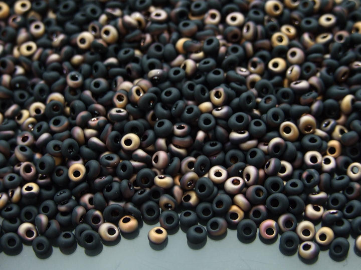 10g TOHO 3mm Magatama Japanese Seed Beads Y852 HYBRID Apollo Jet Beadacious