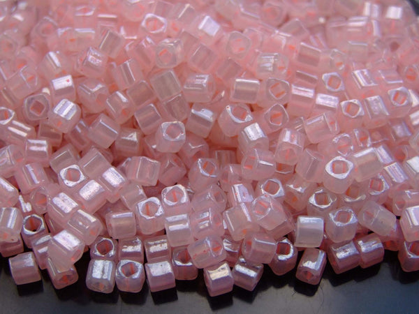 10g TOHO 4mm Cube Japanese Seed Beads 145 Ceylon Innocent Pink Beadacious