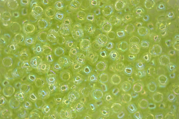 10g TOHO 6/0 Round Japanese Seed Beads 4mm 173 Dyed Rainbow Lemon Mist Beadacious