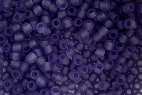 10g TOHO 6/0 Round Japanese Seed Beads 4mm 19F Transparent Frosted Sugar Plum Beadacious