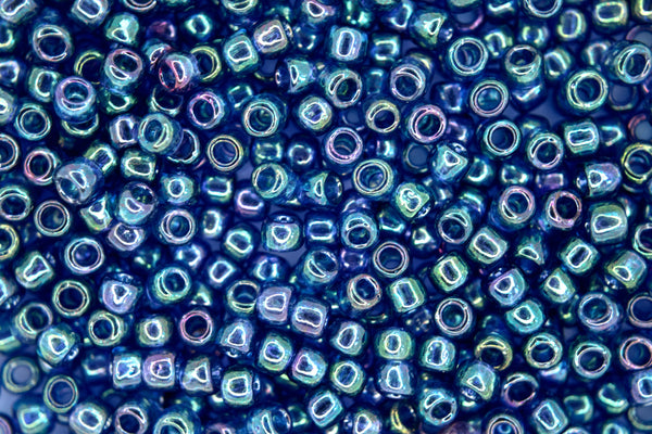 10g TOHO 6/0 Round Japanese Seed Beads 4mm 321 Gold Lustered Light Tanzanite Beadacious