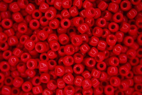 10g TOHO 6/0 Round Japanese Seed Beads 4mm 45 Opaque Pepper Red Beadacious