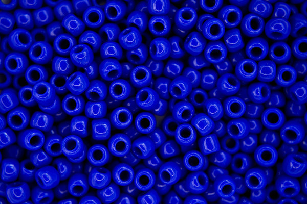 10g TOHO 6/0 Round Japanese Seed Beads 4mm 48 Opaque Navy Blue Beadacious