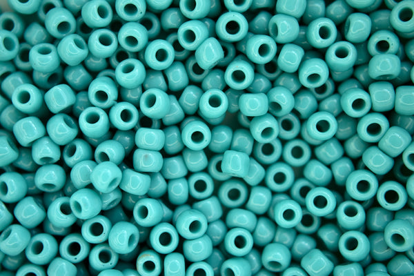 10g TOHO 6/0 Round Japanese Seed Beads 4mm 55 Opaque Turquoise Beadacious