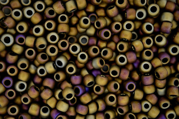 10g TOHO 6/0 Round Japanese Seed Beads 4mm 614 Matte Color Iris Brown Beadacious