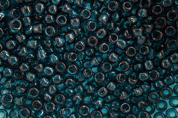 10g TOHO 6/0 Round Japanese Seed Beads 4mm 7BD Transparent Capri Blue Beadacious