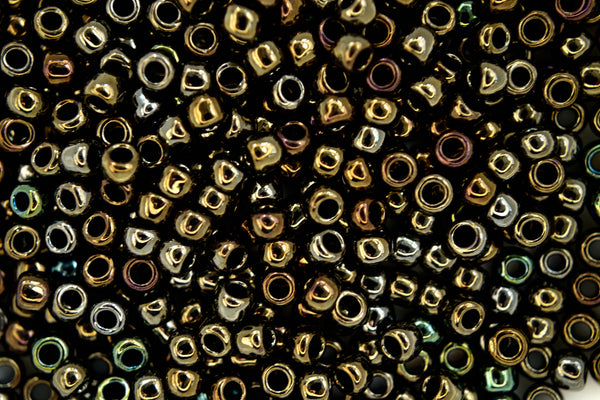 10g TOHO 6/0 Round Japanese Seed Beads 4mm 83 Metallic Iris Brown Beadacious