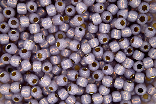 10g TOHO 6/0 Round Japanese Seed Beads 4mm PF2122 PermaFinish Translucent Silver Lined Alexandrite Beadacious