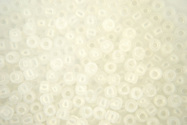 10g TOHO 6/0 Round Japanese Seed Beads 4mm Y630 HYBRID Sueded Crystal Beadacious