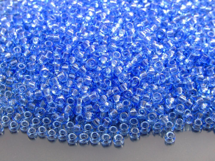 10g TOHO 8/0 Round Japanese Beads 3mm 13 Transparent Light Sapphire Beadacious