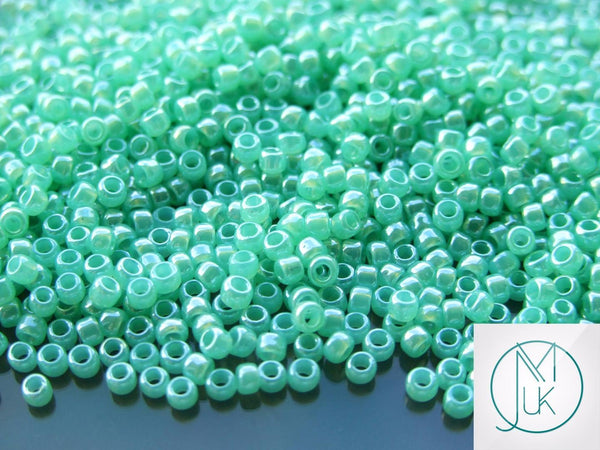 10g TOHO 8/0 Round Japanese Beads 3mm 144 Ceylon Celery Beadacious