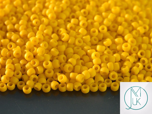 10g TOHO 8/0 Round Japanese Beads 3mm 42BF Opaque Frosted Sunshine Beadacious