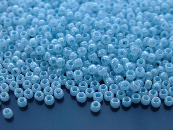 10g TOHO 8/0 Round Japanese Beads 3mm 919 Ceylon Forget Me Not Beadacious