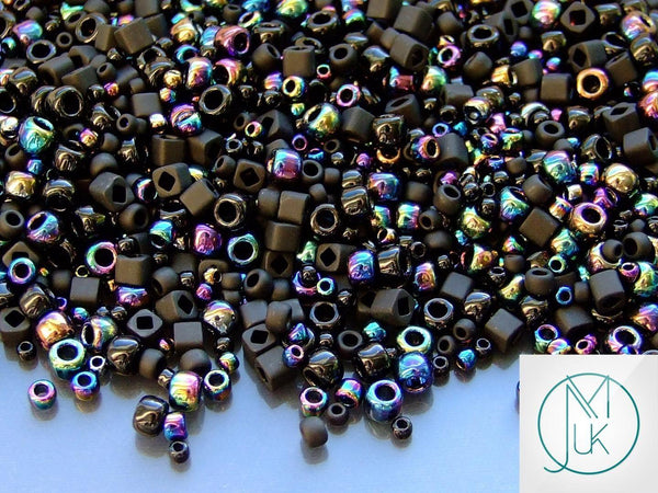 10g TOHO Mix Japanese Seed Beads Borakku (Black) Beadacious