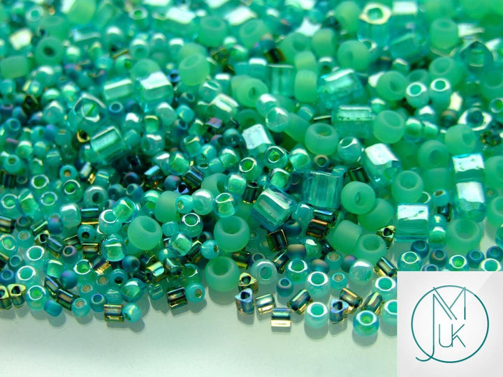 10g TOHO Mix Japanese Seed Beads Take (Seafoam Green) Beadacious