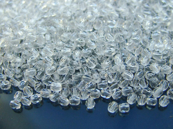 120+ Fire Polished 3mm Czech Seed Beads Crystal Beadacious