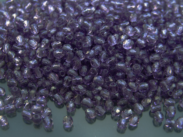 120+ Fire Polished 3mm Czech Seed Beads Tanzanite Beadacious