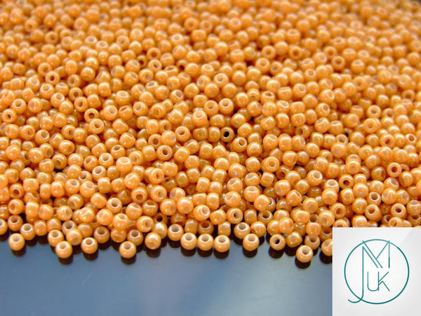 10g TOHO 11/0 Round Japanese Seed Beads 2mm 123D Opaque Dark Beige Luster