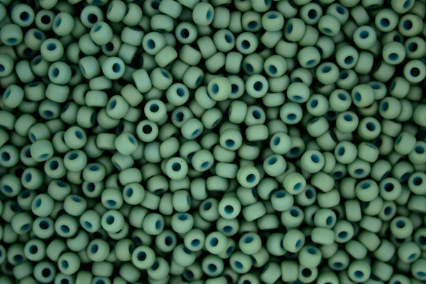 10g MIYUKI 8/0 Round Japanese Seed Beads 3mm 92028 Matte Opaque Seafoam Luster