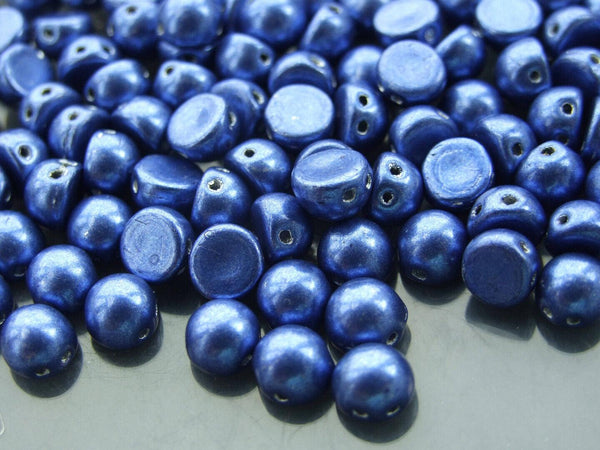 20x CzechMates Cabochon Czech Beads 7mm Saturated Metallic Riverside Beadacious