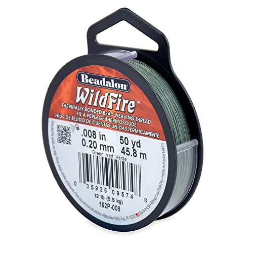 Beadalon Wildfire Green 0.008in/0.20mm 12lb/5.5kg 50yd/45m