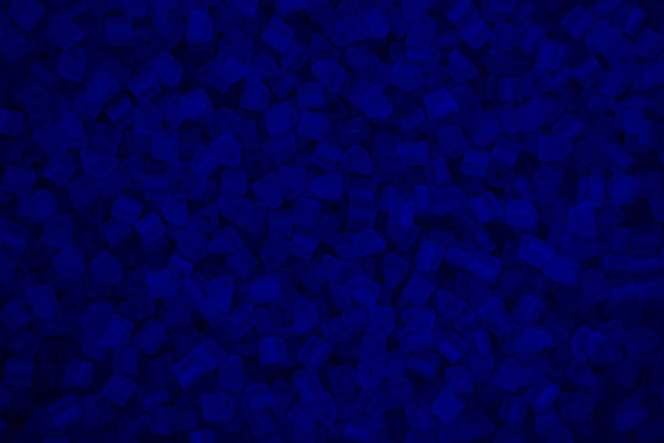 10g TOHO 11/0 Triangle Japanese Seed Beads 2mm 8F Transparent Frosted Dark Sapphire